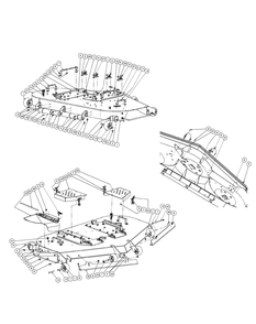 Fabricated Cutter Deck (2008 And Before) Diagram and Parts List for M72-KW (53AI8CT8050-37HP-OHV)(2009 & Before) Cub Cadet Lawn Tractor